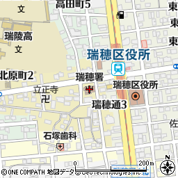 名古屋市消防局名古屋市瑞穂消防署周辺の地図