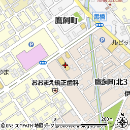 トヨタカローラ滋賀近江八幡店周辺の地図