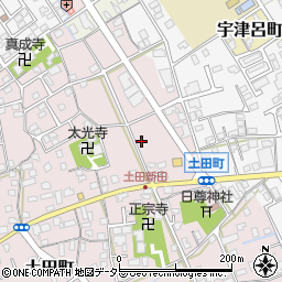 滋賀県近江八幡市土田町周辺の地図