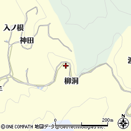 愛知県豊田市室口町柳洞周辺の地図
