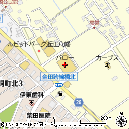 バロー近江八幡店周辺の地図