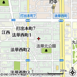 愛知県名古屋市中川区法華西町57周辺の地図