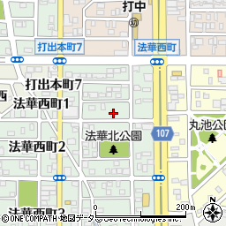 愛知県名古屋市中川区法華西町61周辺の地図