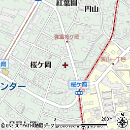 愛知県名古屋市瑞穂区彌富町桜ケ岡周辺の地図