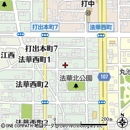 愛知県名古屋市中川区法華西町58周辺の地図