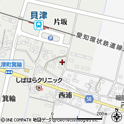 愛知県豊田市貝津町片坂142周辺の地図