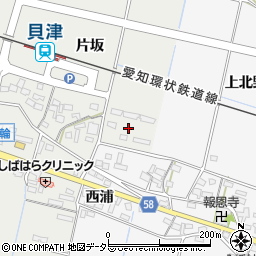 愛知県豊田市貝津町片坂138周辺の地図