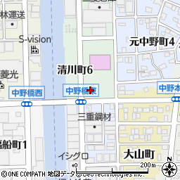 ローソン中川中野橋東店周辺の地図