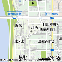 愛知県名古屋市中川区打出町江西756周辺の地図
