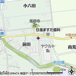 愛知県日進市藤枝町前田3周辺の地図