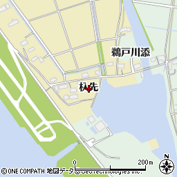 愛知県愛西市立田町杁先周辺の地図