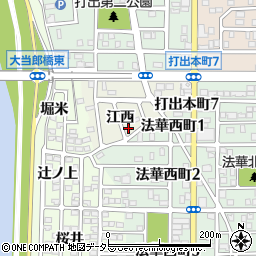愛知県名古屋市中川区打出町江西768周辺の地図