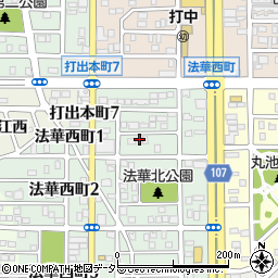 愛知県名古屋市中川区法華西町53周辺の地図