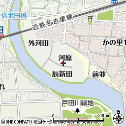 愛知県名古屋市中川区富田町大字供米田周辺の地図