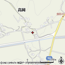 京都府船井郡京丹波町高岡馬場所周辺の地図