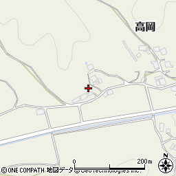 京都府船井郡京丹波町高岡小谷周辺の地図