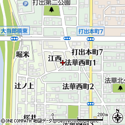 愛知県名古屋市中川区打出町江西770周辺の地図