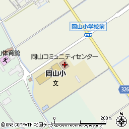 岡山コミュニティセンター周辺の地図
