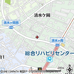 愛知県名古屋市瑞穂区彌富町清水ケ岡64-2周辺の地図