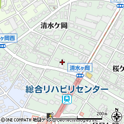 愛知県名古屋市瑞穂区彌富町清水ケ岡47周辺の地図