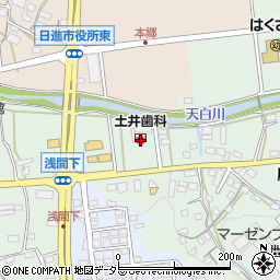 愛知県日進市蟹甲町（浅間下）周辺の地図