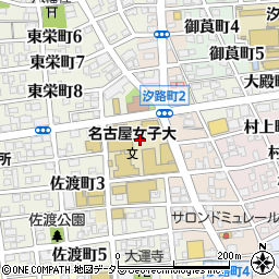 名古屋女子大学　体育館周辺の地図