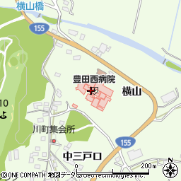 豊田西病院（研精会）周辺の地図