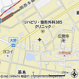 愛知県愛西市大野町郷西周辺の地図
