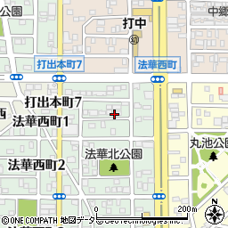愛知県名古屋市中川区法華西町44周辺の地図