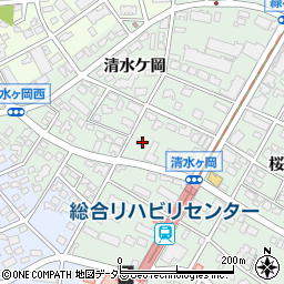 愛知県名古屋市瑞穂区彌富町清水ケ岡48周辺の地図