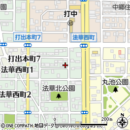 愛知県名古屋市中川区法華西町46周辺の地図