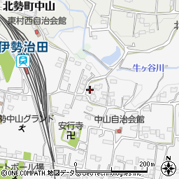 三重県いなべ市北勢町中山200周辺の地図