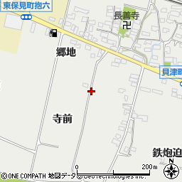 愛知県豊田市貝津町寺前周辺の地図