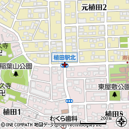 植田駅北周辺の地図