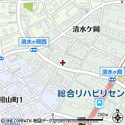 愛知県名古屋市瑞穂区彌富町清水ケ岡68周辺の地図