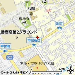 和食麺処サガミ近江八幡店周辺の地図