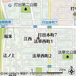 愛知県名古屋市中川区打出町江西781周辺の地図