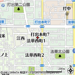 愛知県名古屋市中川区法華西町1丁目11周辺の地図