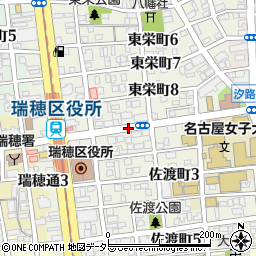 愛知県名古屋市瑞穂区佐渡町1丁目周辺の地図