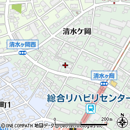 愛知県名古屋市瑞穂区彌富町清水ケ岡65周辺の地図