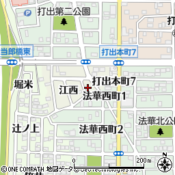 愛知県名古屋市中川区打出町江西779周辺の地図