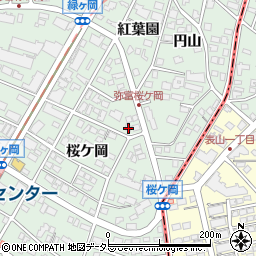 愛知県名古屋市瑞穂区彌富町紅葉園78周辺の地図