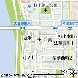 愛知県名古屋市中川区打出町江西746周辺の地図