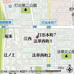 愛知県名古屋市中川区打出町江西780周辺の地図