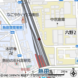 愛知県名古屋市熱田区六野町周辺の地図