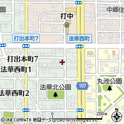 愛知県名古屋市中川区法華西町34周辺の地図