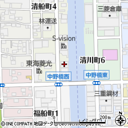 三洋運輸　中川配送センター周辺の地図