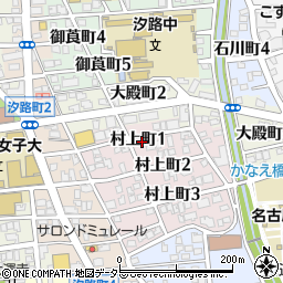 愛知県名古屋市瑞穂区村上町1丁目周辺の地図