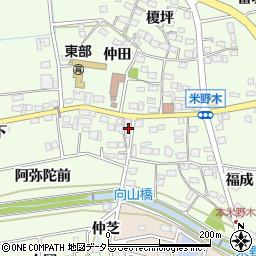 愛知県日進市米野木町福成11周辺の地図