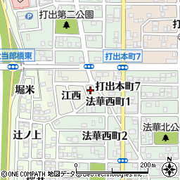愛知県名古屋市中川区打出町江西778周辺の地図